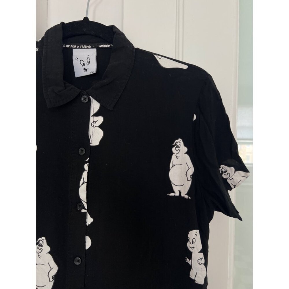 Lazy Oaf X Casper Printed Button Down Minidress R… - image 6